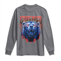 Retro Chicago Long Sleeve Shirt Vintage Cub Bootleg Graphic Baseball Fans