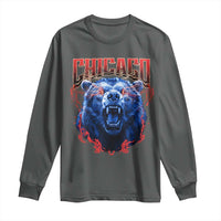 Retro Chicago Long Sleeve Shirt Vintage Cub Bootleg Graphic Baseball Fans