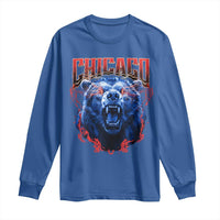Retro Chicago Long Sleeve Shirt Vintage Cub Bootleg Graphic Baseball Fans