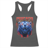 Retro Chicago Racerback Tank Top Vintage Cub Bootleg Graphic Baseball Fans
