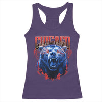 Retro Chicago Racerback Tank Top Vintage Cub Bootleg Graphic Baseball Fans