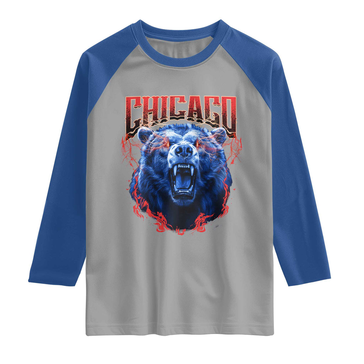 Retro Chicago Raglan Shirt Vintage Cub Bootleg Graphic Baseball Fans