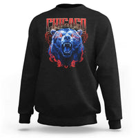 Retro Chicago Sweatshirt Vintage Cub Bootleg Graphic Baseball Fans