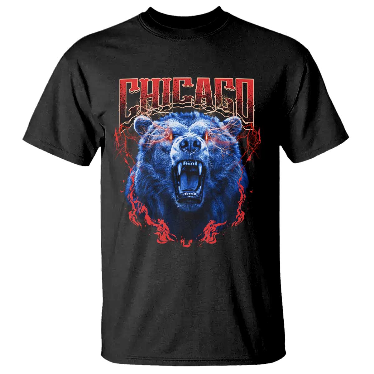 Retro Chicago T Shirt Vintage Cub Bootleg Graphic Baseball Fans