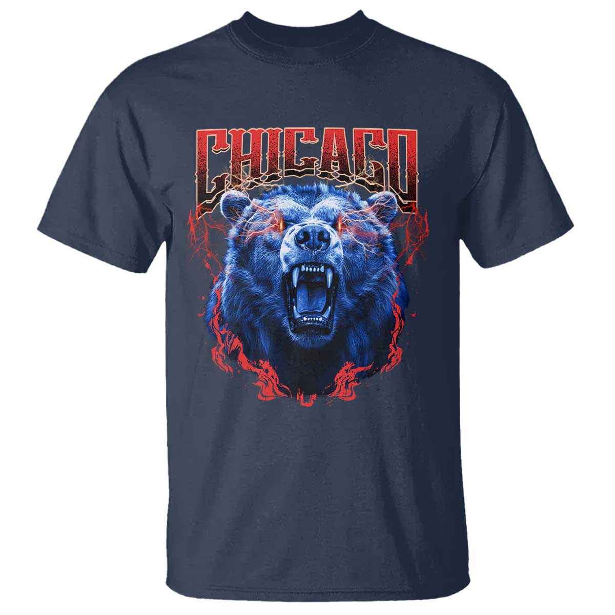Retro Chicago T Shirt Vintage Cub Bootleg Graphic Baseball Fans