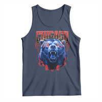 Retro Chicago Tank Top Vintage Cub Bootleg Graphic Baseball Fans