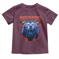 Retro Chicago Toddler T Shirt Vintage Cub Bootleg Graphic Baseball Fans