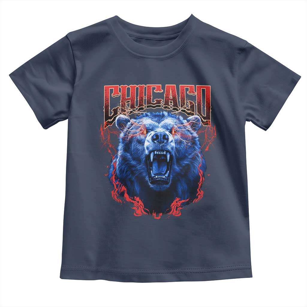 Retro Chicago Toddler T Shirt Vintage Cub Bootleg Graphic Baseball Fans