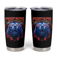 Retro Chicago Tumbler Cup Vintage Cub Bootleg Graphic Baseball Fans
