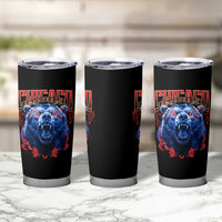 Retro Chicago Tumbler Cup Vintage Cub Bootleg Graphic Baseball Fans