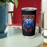 Retro Chicago Tumbler Cup Vintage Cub Bootleg Graphic Baseball Fans
