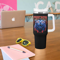 Retro Chicago Tumbler With Handle Vintage Cub Bootleg Graphic Baseball Fans