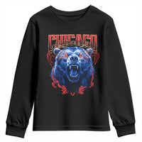 Retro Chicago Youth Sweatshirt Vintage Cub Bootleg Graphic Baseball Fans