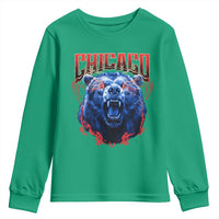 Retro Chicago Youth Sweatshirt Vintage Cub Bootleg Graphic Baseball Fans