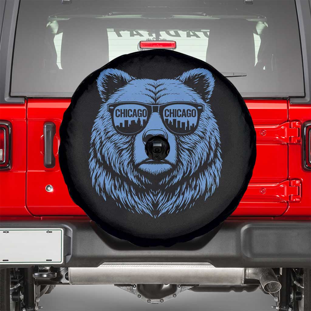 Vintage Chicago Spare Tire Cover Cub With Sunglasses Baseball Fans