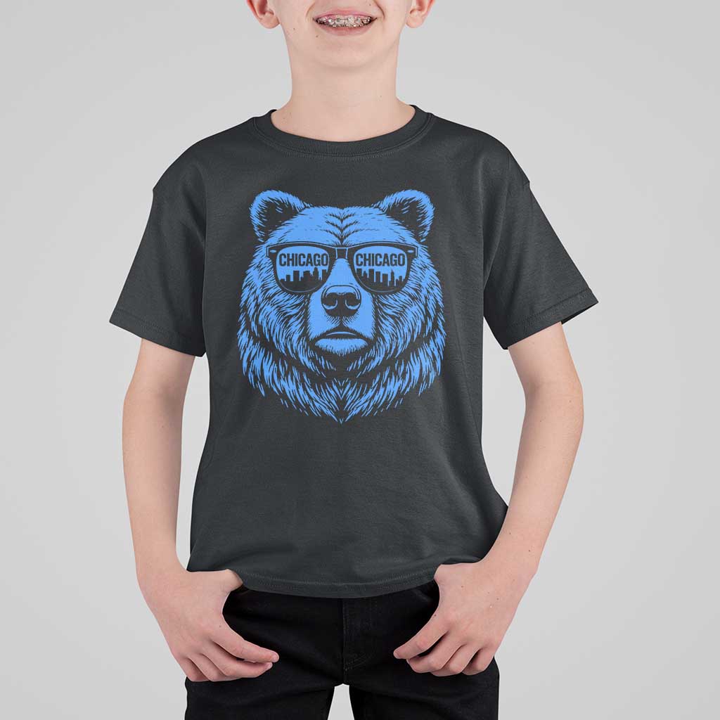 Vintage Chicago T Shirt For Kid Cub With Sunglasses Baseball Fans