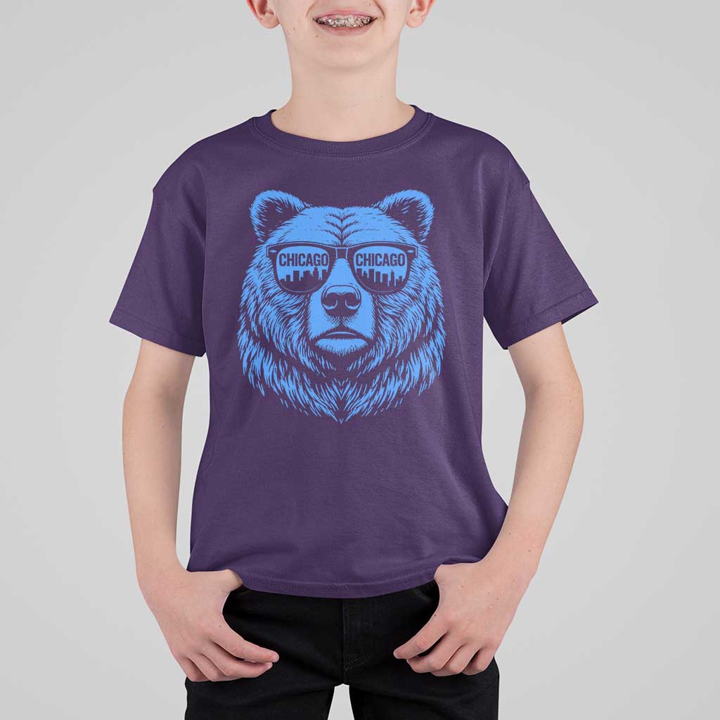 Vintage Chicago T Shirt For Kid Cub With Sunglasses Baseball Fans