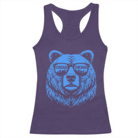 Vintage Chicago Racerback Tank Top Cub With Sunglasses Baseball Fans