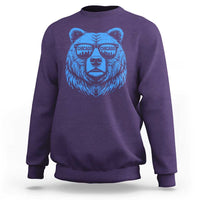 Vintage Chicago Sweatshirt Cub With Sunglasses Baseball Fans