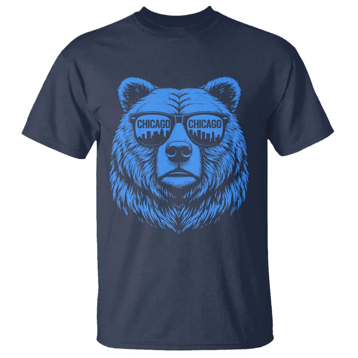 Vintage Chicago T Shirt Cub With Sunglasses Baseball Fans