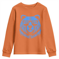 Vintage Chicago Youth Sweatshirt Cub With Sunglasses Baseball Fans