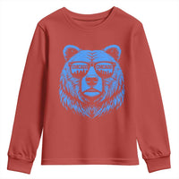 Vintage Chicago Youth Sweatshirt Cub With Sunglasses Baseball Fans