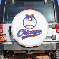 Chicago Coquette Bow Spare Tire Cover Cute Girls Kids Women Baseball Fans