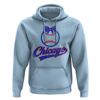 Chicago Coquette Bow Hoodie Cute Girls Kids Women Baseball Fans