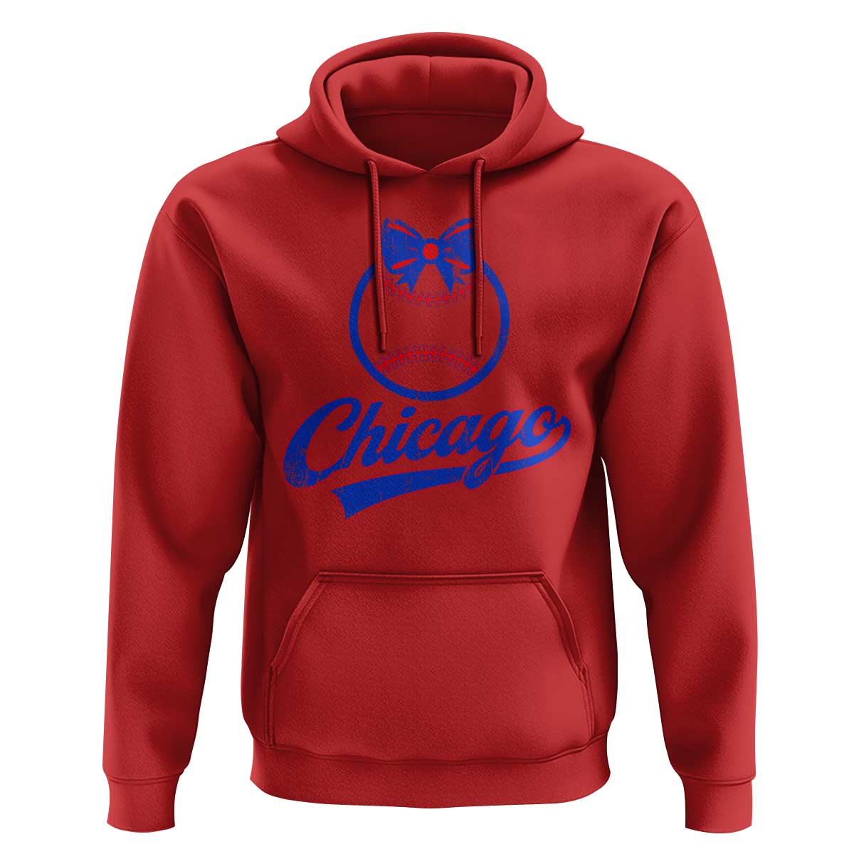 Chicago Coquette Bow Hoodie Cute Girls Kids Women Baseball Fans