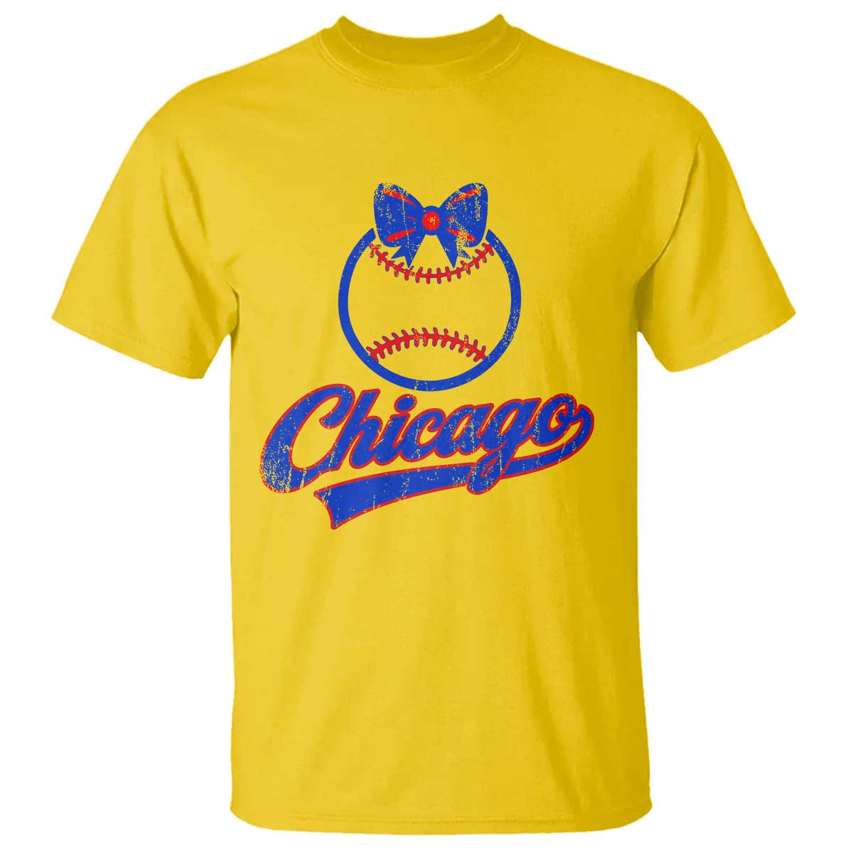 Chicago Coquette Bow T Shirt Cute Girls Kids Women Baseball Fans