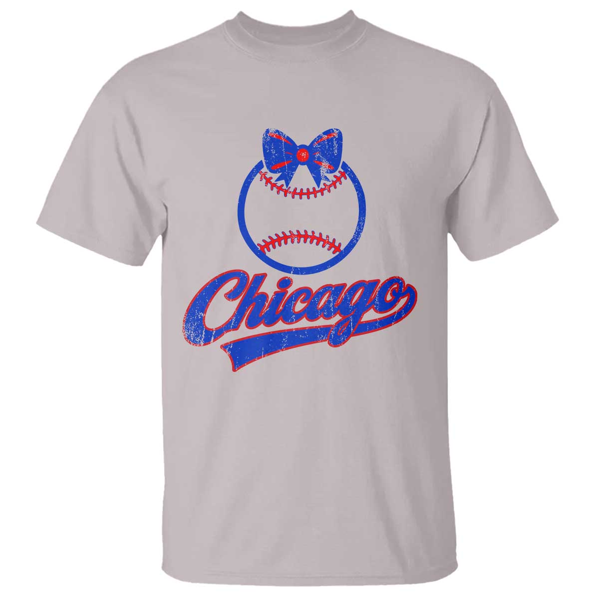 Chicago Coquette Bow T Shirt Cute Girls Kids Women Baseball Fans