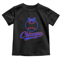 Chicago Coquette Bow Toddler T Shirt Cute Girls Kids Women Baseball Fans