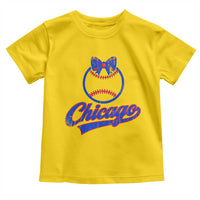 Chicago Coquette Bow Toddler T Shirt Cute Girls Kids Women Baseball Fans