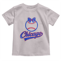 Chicago Coquette Bow Toddler T Shirt Cute Girls Kids Women Baseball Fans