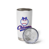 Chicago Coquette Bow Tumbler Cup Cute Girls Kids Women Baseball Fans