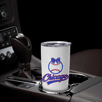 Chicago Coquette Bow Tumbler Cup Cute Girls Kids Women Baseball Fans
