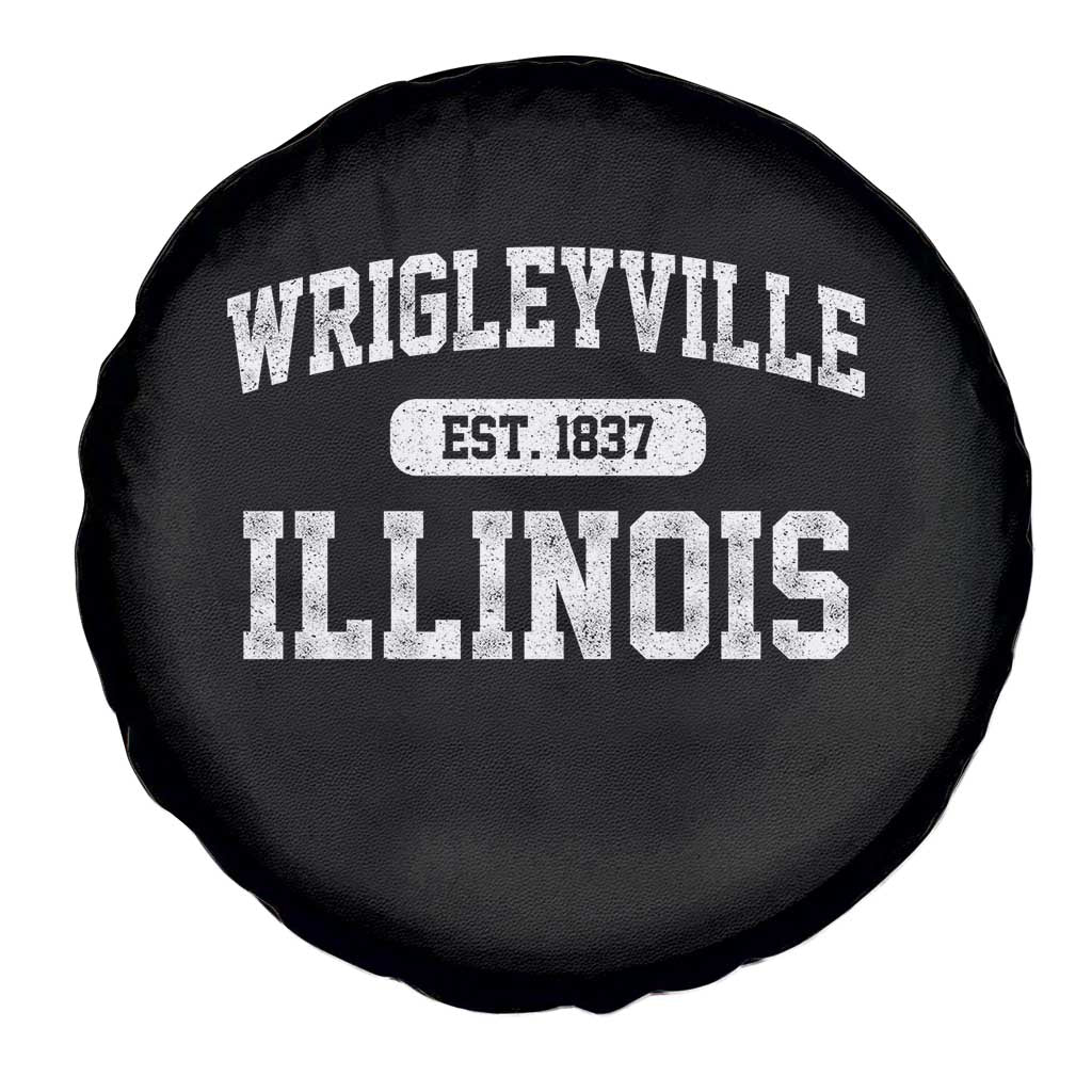 Wrigleyville Illinois Spare Tire Cover Vintage Chicago Classic Distressed Baseball Fan Gift