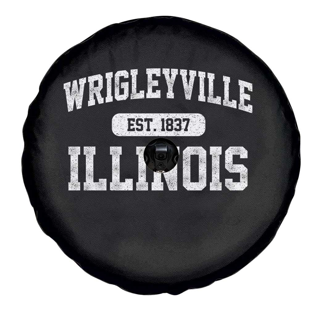 Wrigleyville Illinois Spare Tire Cover Vintage Chicago Classic Distressed Baseball Fan Gift