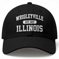 Wrigleyville Illinois Baseball Cap Vintage Chicago Classic Distressed Baseball Fan Gift