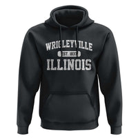 Wrigleyville Illinois Hoodie Vintage Chicago Classic Distressed Baseball Fan Gift