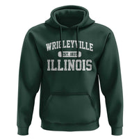 Wrigleyville Illinois Hoodie Vintage Chicago Classic Distressed Baseball Fan Gift