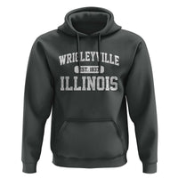 Wrigleyville Illinois Hoodie Vintage Chicago Classic Distressed Baseball Fan Gift