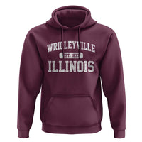 Wrigleyville Illinois Hoodie Vintage Chicago Classic Distressed Baseball Fan Gift