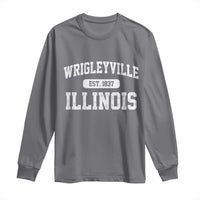 Wrigleyville Illinois Long Sleeve Shirt Vintage Chicago Classic Distressed Baseball Fan Gift
