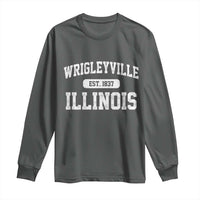 Wrigleyville Illinois Long Sleeve Shirt Vintage Chicago Classic Distressed Baseball Fan Gift