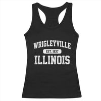 Wrigleyville Illinois Racerback Tank Top Vintage Chicago Classic Distressed Baseball Fan Gift