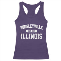 Wrigleyville Illinois Racerback Tank Top Vintage Chicago Classic Distressed Baseball Fan Gift