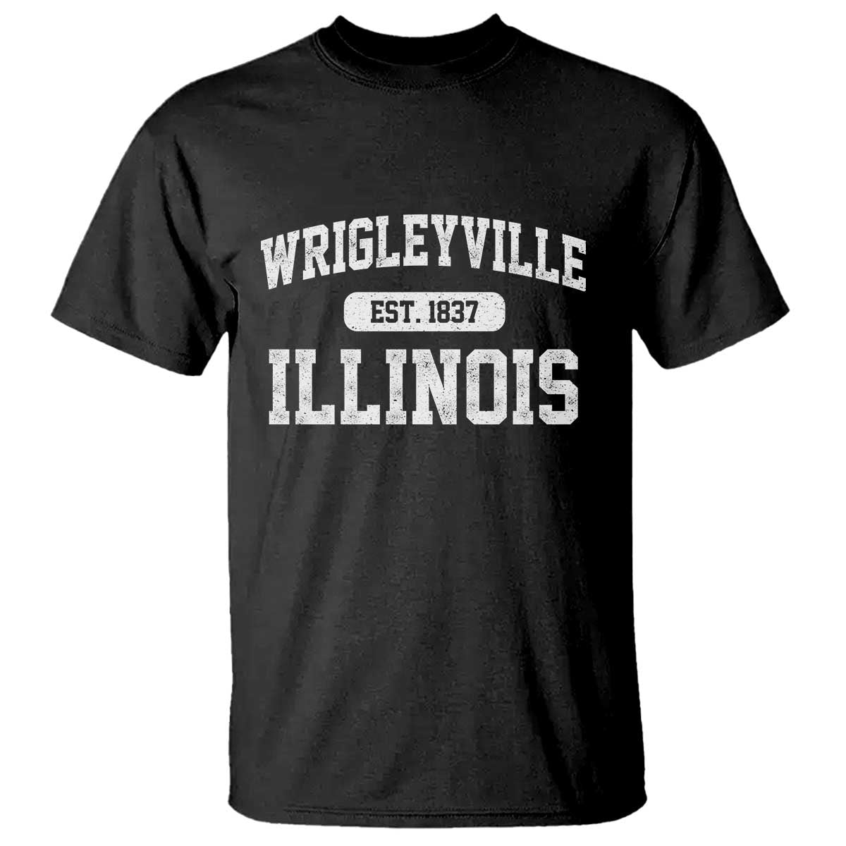 Wrigleyville Illinois T Shirt Vintage Chicago Classic Distressed Baseball Fan Gift