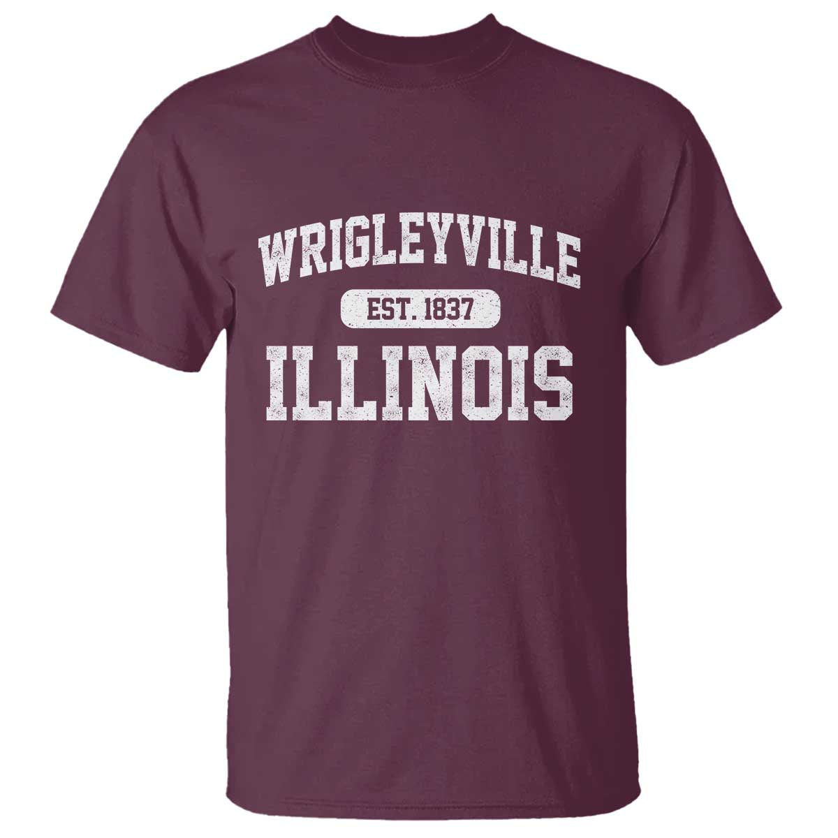 Wrigleyville Illinois T Shirt Vintage Chicago Classic Distressed Baseball Fan Gift