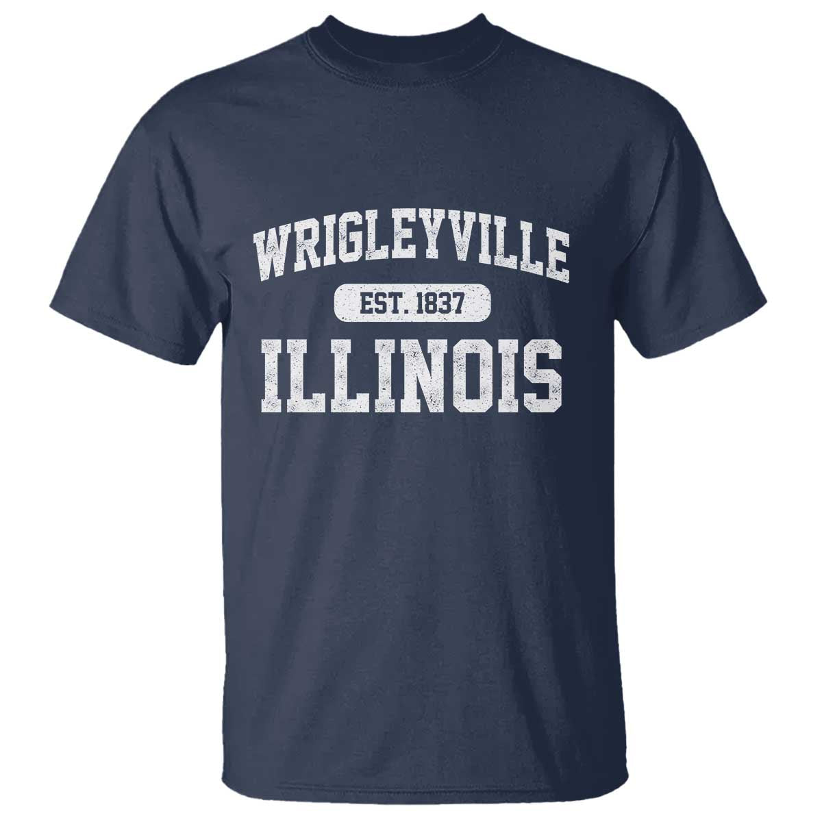 Wrigleyville Illinois T Shirt Vintage Chicago Classic Distressed Baseball Fan Gift